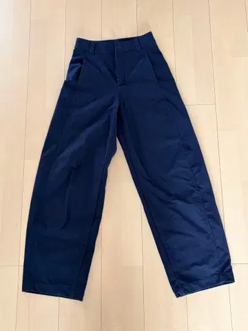 저지 배럴 레그 팬츠 긴 길이