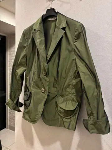 SWINSWING 올리브 그린 더블 버튼 자켓 사이즈 44 L