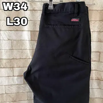 디키즈 더블니 워크 팬츠 자수 블랙 34 x 30