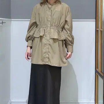 LEPSIM 렙심 허리 프릴 셔링 블라우스