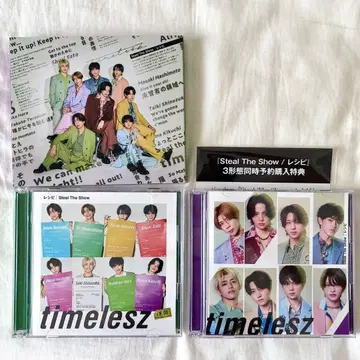timelesz Stealtheshow/레시피 3 형태 특전 세트 CD