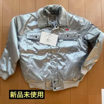 [ 새상품 ] 아사히신문 ASA 점퍼 LL 실버 레어