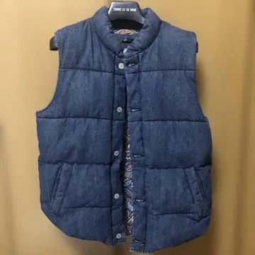 데님 퀼팅 베스트 M 사이즈