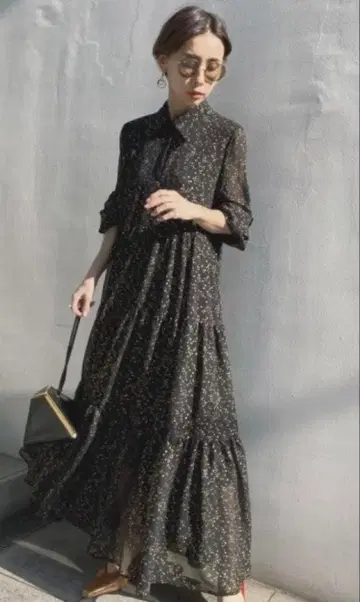 ameri 별 패턴 롱 원피스 결혼식