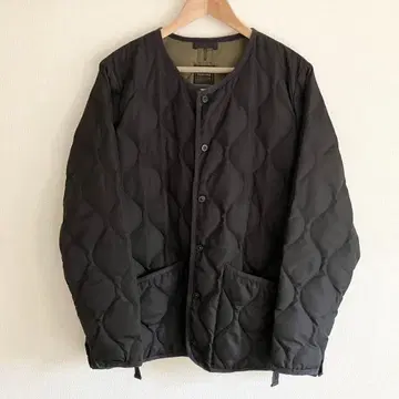 <TAION> 밀리터리 크루넥 다운 자켓 블랙 XXL