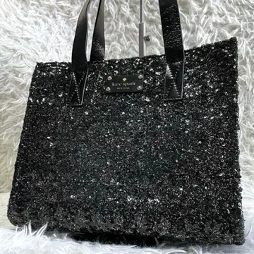케이트 스페이드 스팽글 장식 토트백 핸드백 블랙