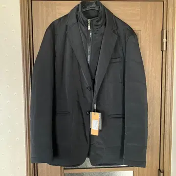 나일론 블랙 테일러드 자켓 사이즈 48