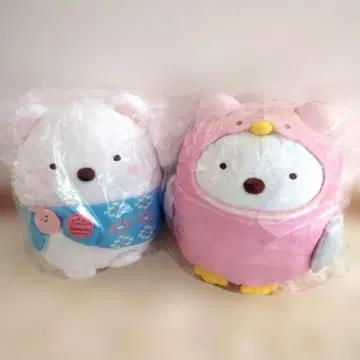 스미코구라시 시로쿠마 봉제 인형 2체 세트