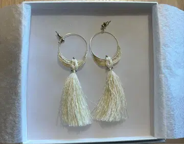 Hue Rain 프린지 후프 귀걸이