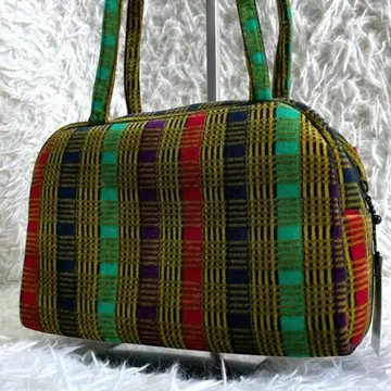 새상품급 MISSONI 치타 패턴 파일 원단 핸드백 멀티 컬러