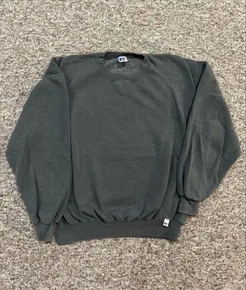 빈티지 Russell 무지 맨투맨 2XL 그레이 미국제