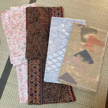 코몬 기모노 후쿠로 오비 세트