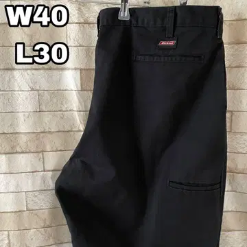 디키즈 더블니 워크 팬츠 자수 블랙 40 x 30