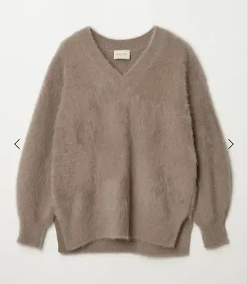 [ 미사용 새상품 ] 폭스 캐시미어 V넥 니트 유나이티드 애로우즈 모카