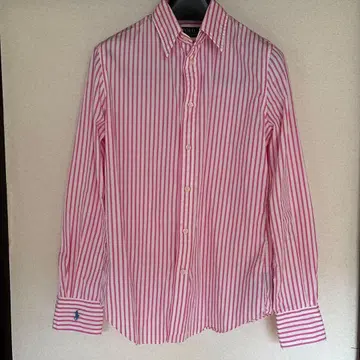 [ 인기 ] 폴로 랄프로렌 셔츠 스트라이프 포니 자수 핑크 사이즈 4