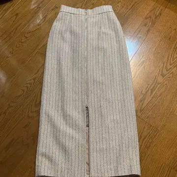 kbf 헤링본 타이트 스커트 롱 기장