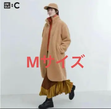 유니클로C 보아 플리스 스탠드 카라 코트