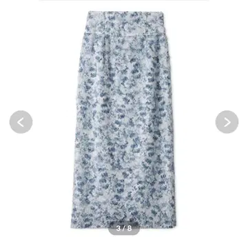 스나이델 페더 자카드 타이트 스커트