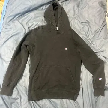 Champion 다크 그레이 후드 부착 후드티 X-LARGE