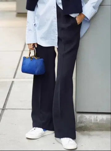 EVERYDAY I LIKE 이지 플레어 팬츠 38 네이비