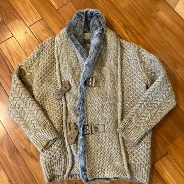 HYDROGEN 후드 부착 니트 가디건 M