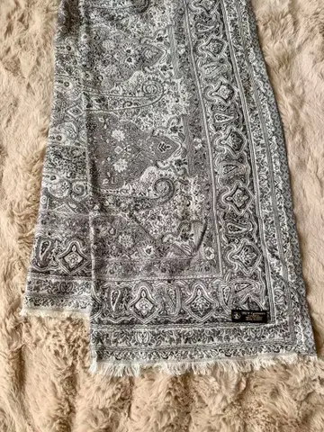 SKY 캐시미어 페이즐리 무늬 스톨 대형 얇은 소재