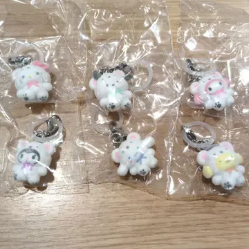 산리오 후와후와 스노우 메지루시 액세서리 6종 컴프