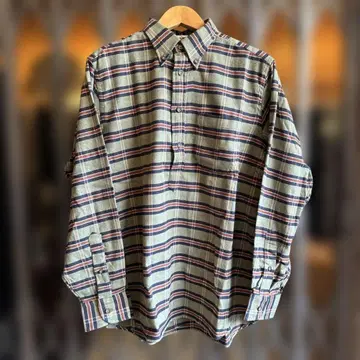 인디비주얼라이즈드 셔츠 플레이드 체크 풀오버 플란넬 셔츠 15H