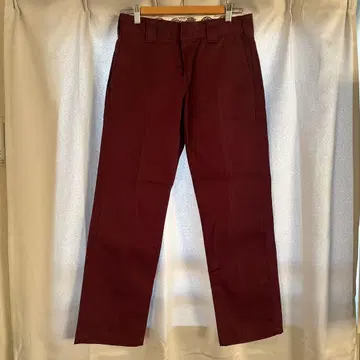 Dickies 치노 팬츠 와인 레드 28인치 스트레이트 핏