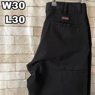 디키즈 더블니 워크 팬츠 자수 블랙 30 x 30