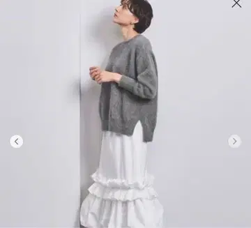 유나이티드 애로우즈 폭스 캐시미어 크루넥 니트