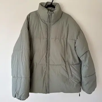 Unrelaxing Design 오버 사이즈 다운 자켓 라이트 카키