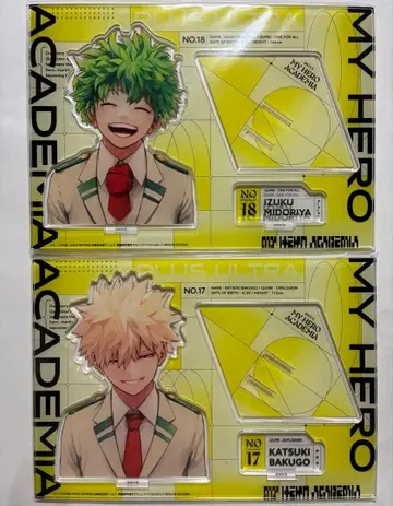 나의 히어로 아카데미아 전사 아크릴 스탠드 미도리야 이즈쿠 바쿠고 카츠키