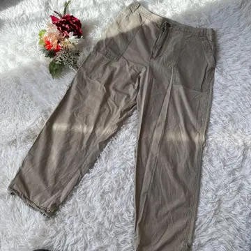 [조르주레슈] 베이지 프린지 워크 팬츠 (40) 루즈핏