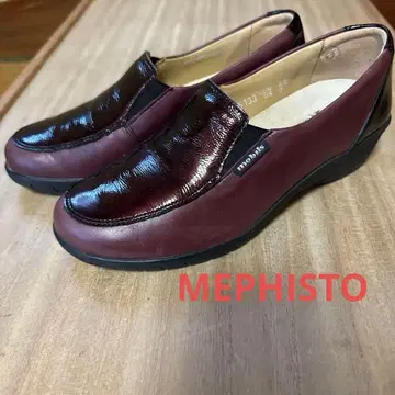 메피스토 mobils 로퍼 us7 EUR4.5 24cm 와인 레드