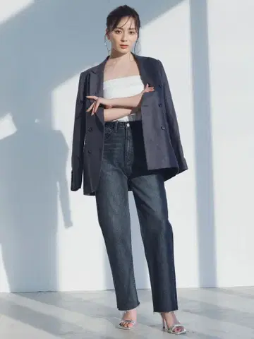 anuans 아뉴앙스 보이즈 핏 데님 GREY