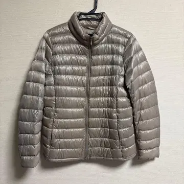 UNIQLO 베이지 라이트 다운 자켓