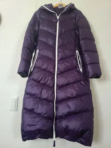 아디다스 adidas 보라색 롱 다운 스포츠 관람 OT 표기