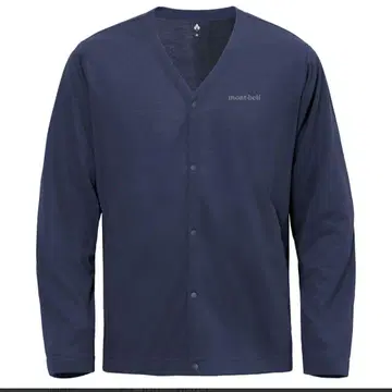 [ 택 포함 미사용 새상품 ] mont-bell 네이비 가디건 몽벨