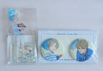 나츠메 우인장 나츠메 타카시 생일 페어 아크릴 스탠드 캔뱃지 세트