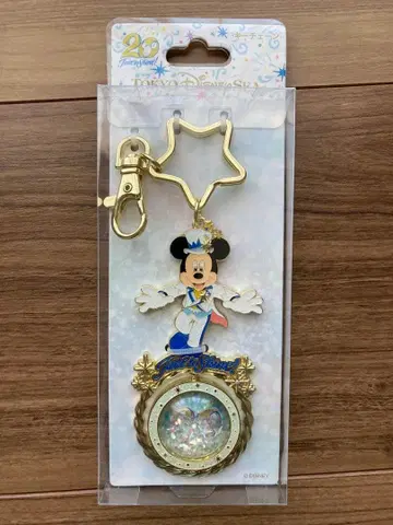 [ 미사용 새상품 ] 디즈니 씨 20주년 타임 투 샤인 키체인 미키