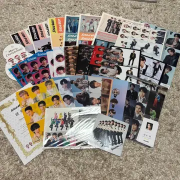 SnowMan 클리어 파일 스티커 묶음 판매