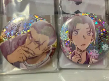 야마토 칸스케 & 우에하라 유이 홀로그램 캔뱃지 2개 세트