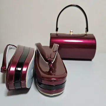 후리소데 조리 백 세트 크림슨 x BLACK 프리 사이즈 전시품 샘플