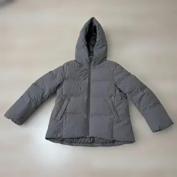 UNIQLO 후드 부착 그레이 다운 자켓 M
