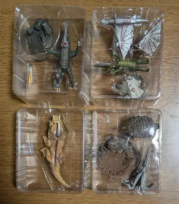 특촬물 대백과 쇼와 가메라 적 괴수 6체 세트