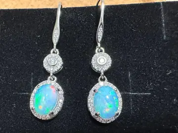 오팔 실버 925 귀걸이