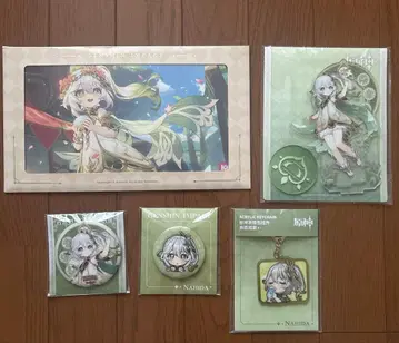 원신 나히다 굿즈 묶음 판매 캔뱃지 아크링 키링