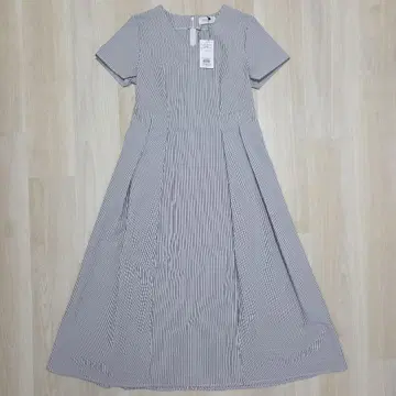 택 포함 새상품 오파크 클립 스트라이프 반팔 원피스