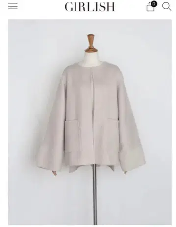 St.cecilia girlish 리버 울 코트 핑크